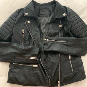 Blank NYC faux leather moto jacket